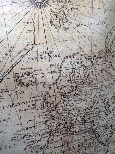 Фотография на холсте 105х200см «Старинная карта» — фото