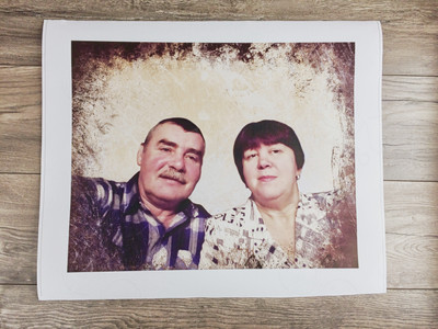 Фотокартина в ретро стиле на холсте 50х40см — фото