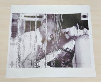 Фотокартина на холсте 60х40см «Двое с веером» — фото