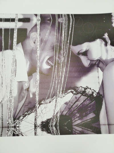 Фотокартина на холсте 60х40см «Двое с веером» — фото