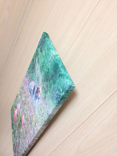 Фотокартина на холсте 30х50см «Собака и три гриба» — фото