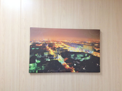 Фотокартина на холсте 80х50см «Ночная Тверь» — фото