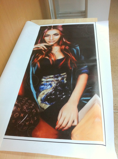 Фотокартина в стиле дрим-арт на холсте 70х90см «Яркая женщина» — фото