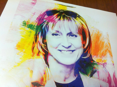 Фотокартина в стиле поп-арт на холсте 40х60см — фото