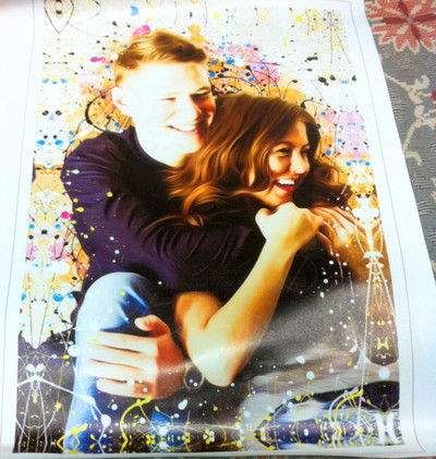 Фотокартина на холсте 40х60см «Счастливые влюбленные» — фото