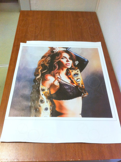 Фотокартина на холсте 50х50см «Девушка огонь» — фото