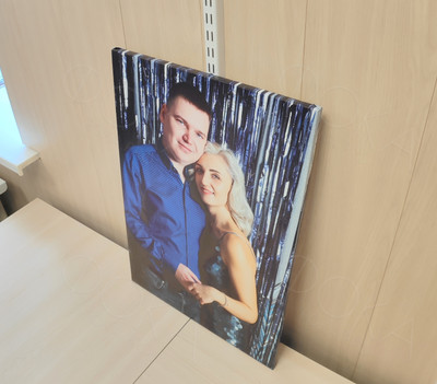 Фотокартина на холсте с подрамником 50х70см «Семья» — фото