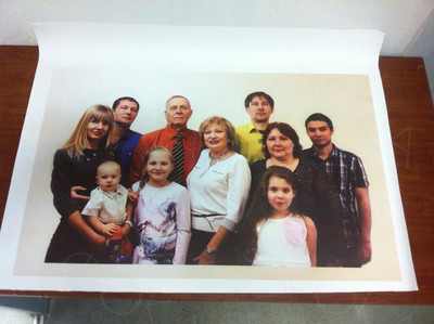 Фотокартина на холсте 80х50см «Наша семья» — фото