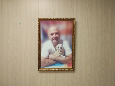 Фотокартина на холсте в багете 40х60см «Отец Лизы» — фото