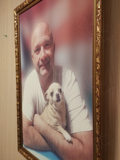 Фотокартина на холсте в багете 40х60см «Отец Лизы» — фото