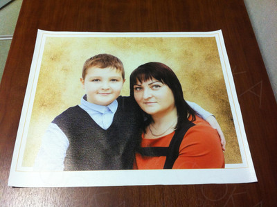 Фотокартины на холсте 40х30см «Мама и сын» — фото