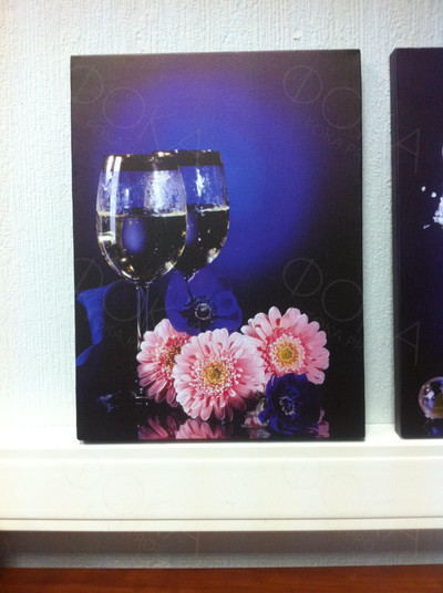 Модульные картины на холстах 3шт 30х40см «Бокалы» — фото