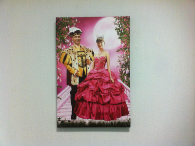 Фотокартина-монтаж на холсте 40х60см «Подарок родителям» — фото