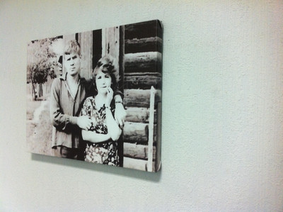 Фотокартина на холсте 40х30см «Фото родителей» — фото