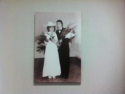 Фотокартина на холсте 40х60см «Маме 55 лет» — фото