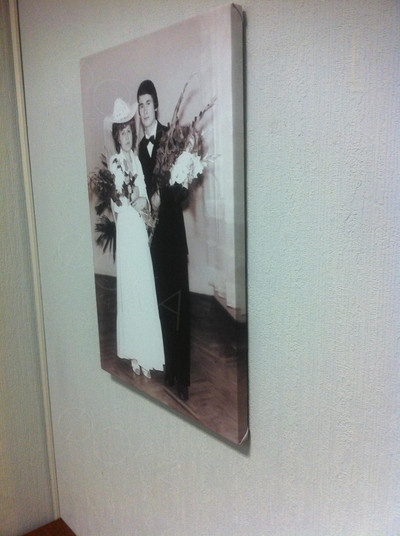 Фотокартина на холсте 40х60см «Маме 55 лет» — фото