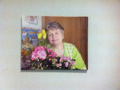 Фотокартина на холсте 50х40см «Бабушка» — фото