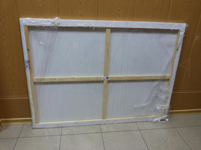 Фотокартина на холсте 110х80см «Свадьба в поле» — фото