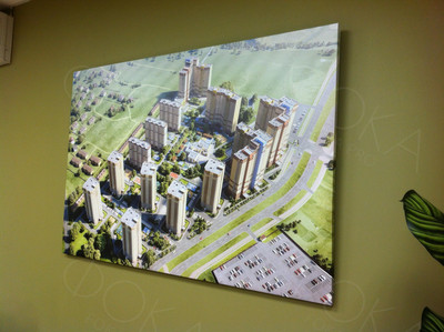 Фотокартина на холсте 120х80см Генплан «Брусилово» — фото