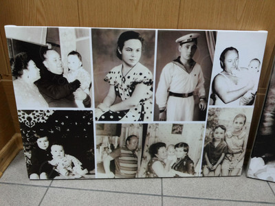 Фотокартина-коллаж на холсте 60х40см «Наша семья» — фото